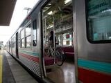 上毛電気鉄道700形のサイクルトレイン（筆者撮影）