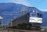伊吹山をバックに走るEF58形牽引の荷物列車＝1975年（撮影：南正時）
