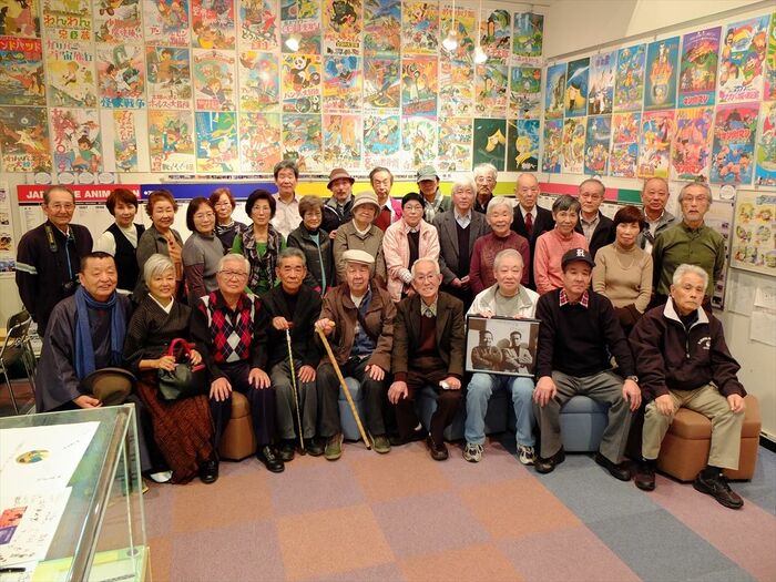 一同に会した東映動画のOB・OGたち
