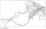 『えべつ昭和史』に残された札幌急行鉄道路線図（資料：江別市郷土資料館）