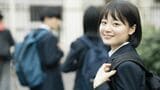 笑顔の女子学生