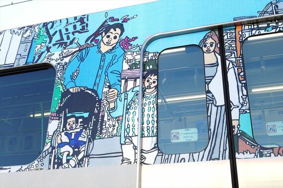 東急 ヘラルボニー ラッピング電車