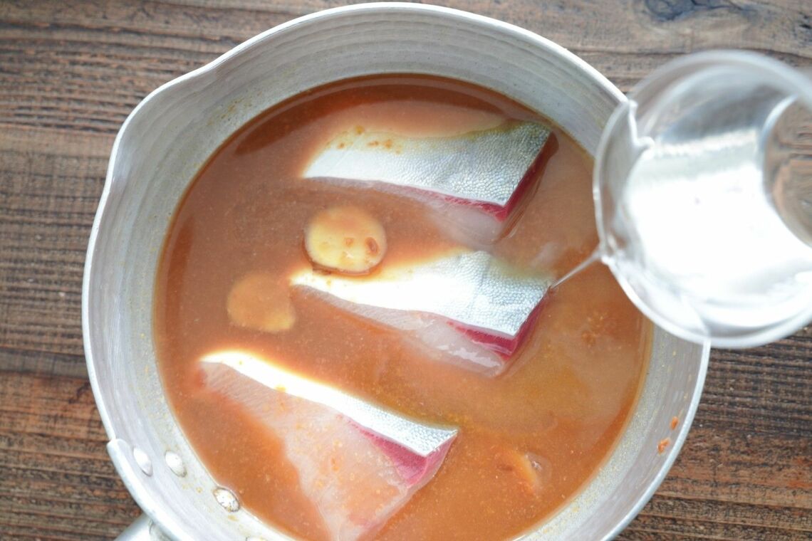 水を足した鍋