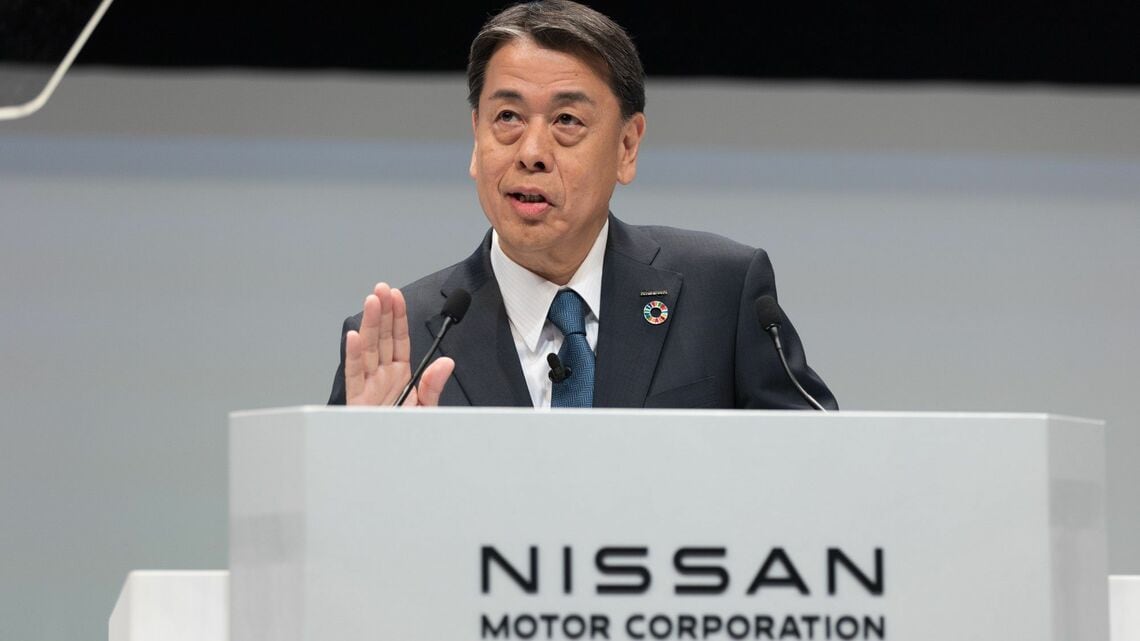 内田社長の取締役選任に対する賛成率は94.53％、前年から4.33ポイントの下落だった（写真：日産自動車）