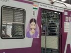 女性専用車のデザインもいかにもインド風であった 