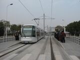 上海に導入されたトランスロールのゴムタイヤ式LRT。2023年に廃止された（写真：西船junctionどっと混む）