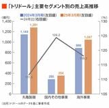 主要セグメント別売上高推移