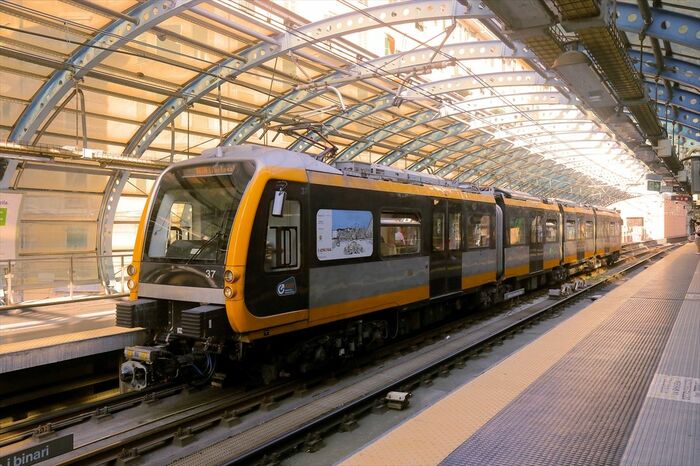 日立製のジェノヴァ市地下鉄車両