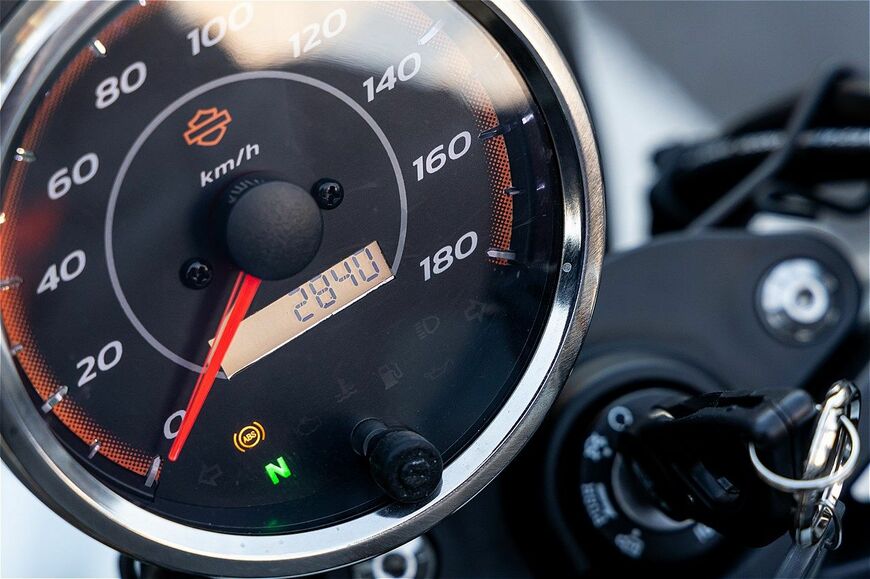 ハーレーダビッドソン新型「X350」のディテール（写真：三木宏章）
