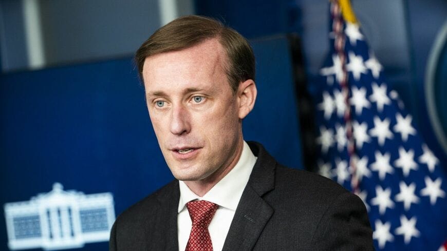 44歳でバイデン政権の大統領補佐官（国家安全保障問題担当）に登用されたジェイク・サリバン。グローバリズムと距離をとる発言を繰り返している（写真：Bloomberg）