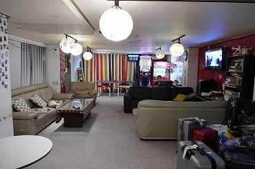 利用者がくつろげる共用スペース（韓国）（写真：谷川一巳）