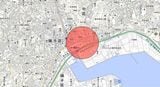 今回歩いた場所（国土地理院 電子国土Webから筆者作成） 