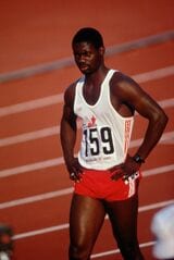 ドーピング前のベン・ジョンソン選手の体つき（1982年撮影：Tony Duffy／GettyImages）
