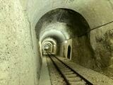 保存されているリミニ・サンマリノ鉄道のモンターレトンネル（筆者撮影）