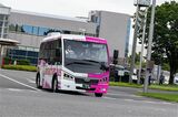 伊那市役所で行われたEV出発式の様子（筆者撮影）