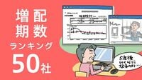 株主還元重視､連続増配期数ランキング50社 50代からの中長期投資に向いた株式銘柄4