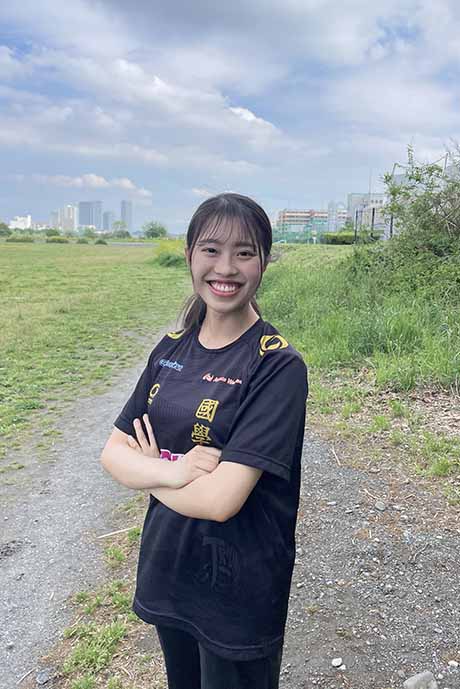 國學院大學アルティメット部 マネージャー岡村日菜子