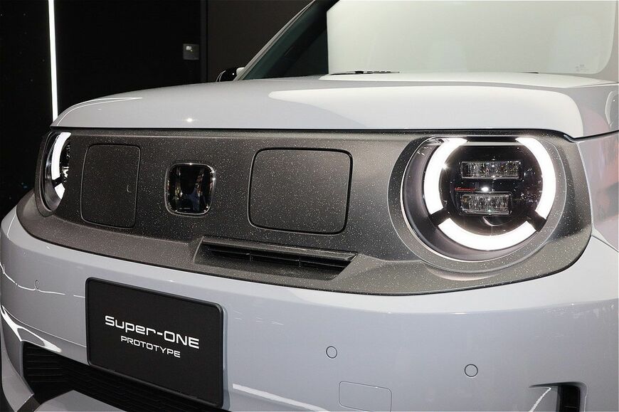 世界初公開、ホンダの小型EV「Super-ONE Prototype」（筆者撮影）