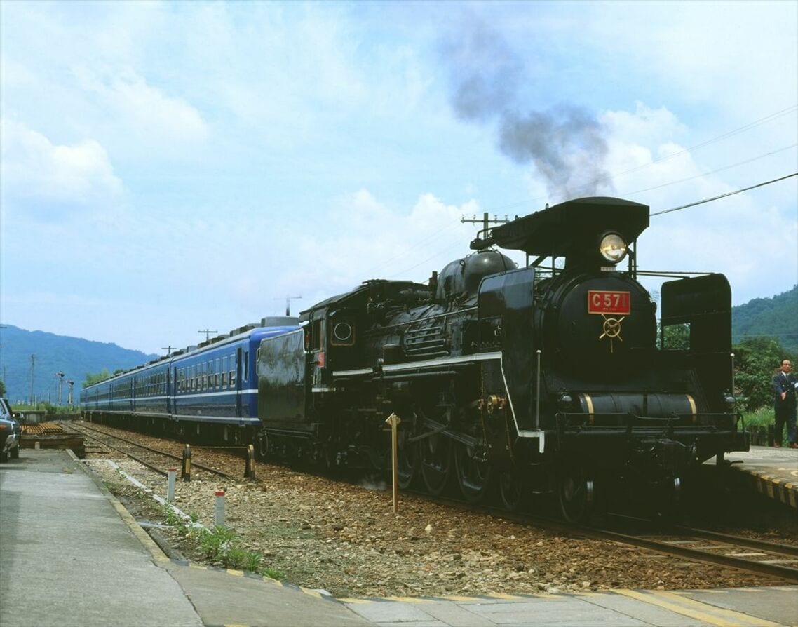 1979年に運行を開始した「SLやまぐち号」。