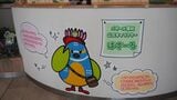 「ハス」をモチーフにしたパサール蓮田の公式キャラクター「はすーる」（筆者撮影）