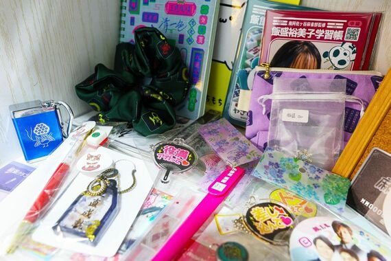 玄関先の麻雀グッズコーナー