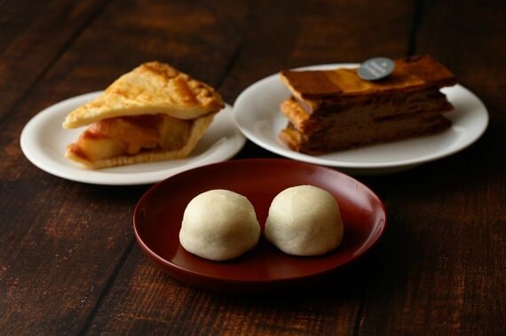 酒々まんじゅう、アップルパイ、ミルフィーユ ショコラ
