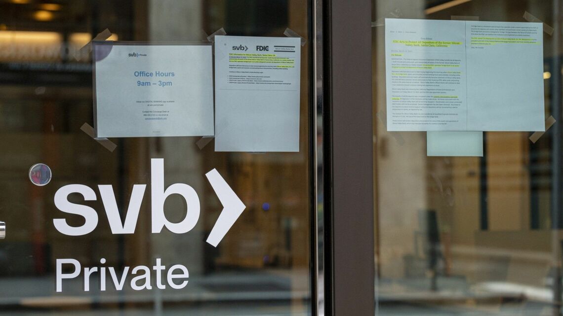 3月10日に経営破綻したアメリカのシリコンバレーバンク（写真：ブルームバーグ）