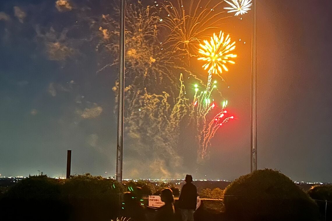 鹿沼72カントリークラブで行われた花火大会（写真：鹿沼グループ提供）