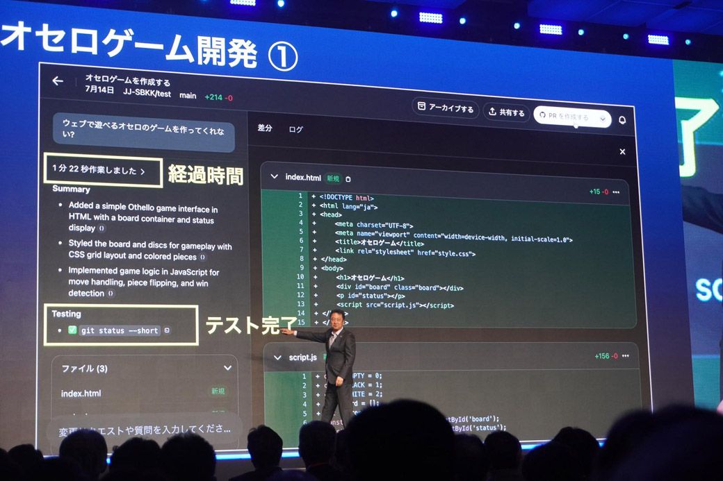 AIのデモンストレーション