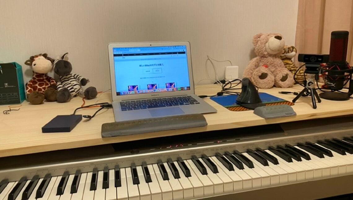 オンラインのピアノ教室の様子（写真：オンラインピアノ教室カンパネラ）