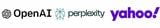 OpenAI Perplexity 米Yahoo