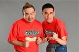 元祖いちごちゃんの植村侑史（写真左）とハイパーペロちゃん（写真右）（TBSテレビ公式サイトより引用）