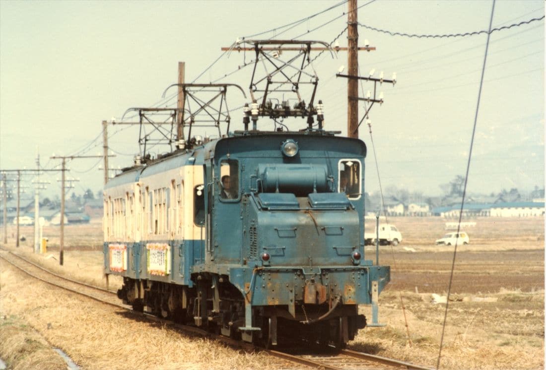 南越線廃止時のさよなら列車（写真：福井鉄道）