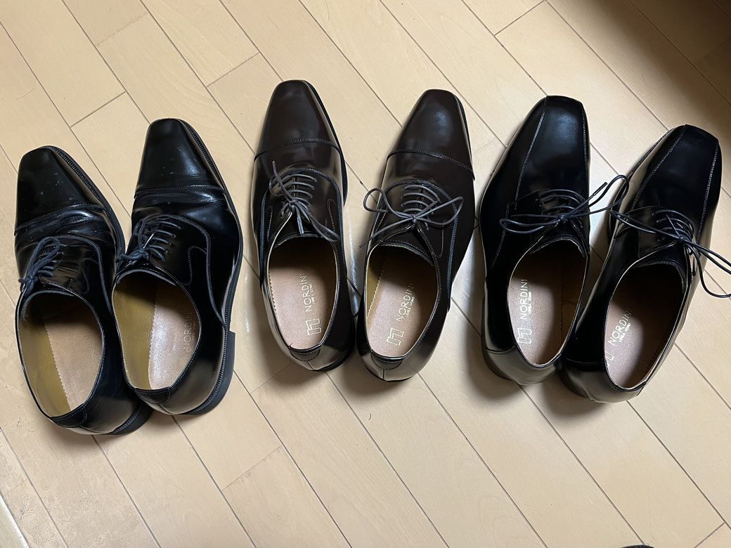 愛用の革靴3足
