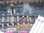 工事中の線路