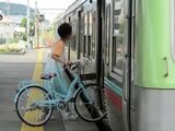 上毛電気鉄道のサイクルトレイン（筆者撮影）
