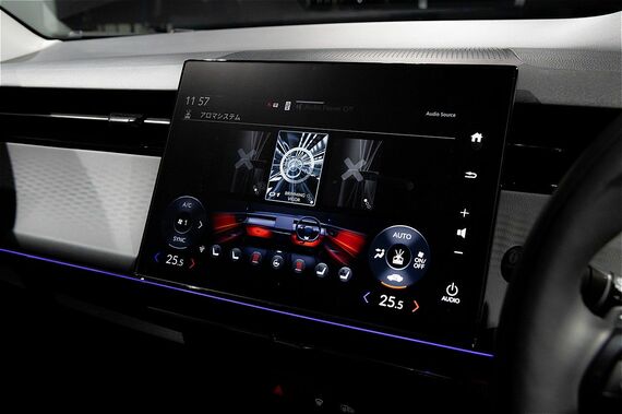 アロマシステムをはじめ、インテリジェント ヒーティングシステムの設定画面