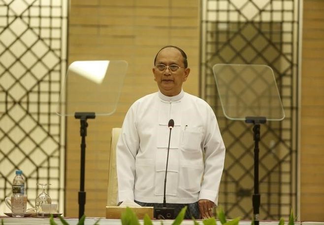 ミャンマー大統領｢平和的に政権移行へ｣