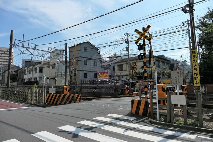 北側から第17号踏切