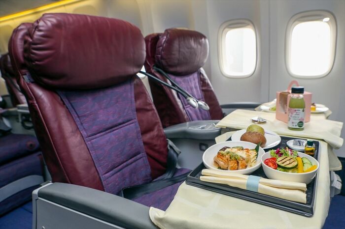 お別れフライトの機内食