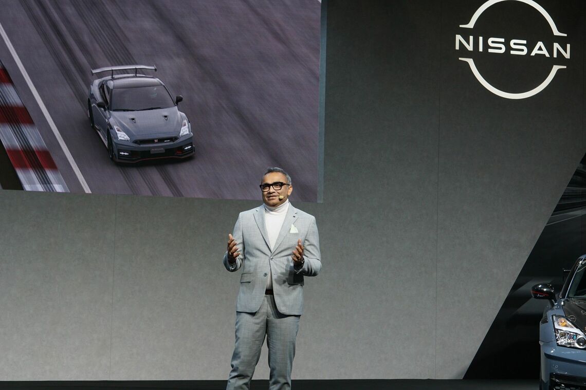 2019年のCOO就任以来、グプタ氏は日産の顔として表舞台に立つことが多かった。写真は今年1月のオートサロン（記者撮影）