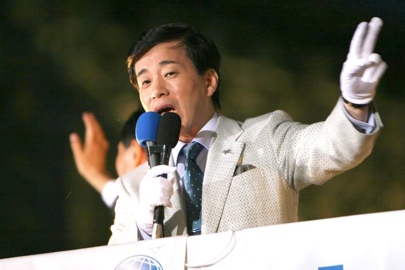 2009年からは政治活動を活発化させた。（撮影/藤倉義郎）