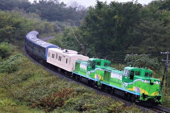 2022年は牽引機の不具合によりノロッコ号専用機重連