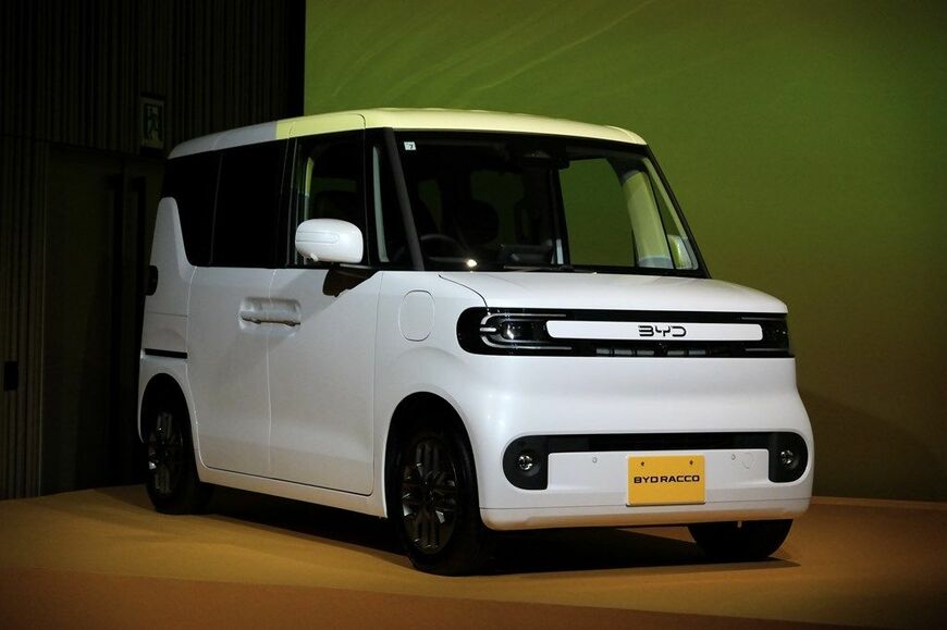 2026年7月28日にBYDが開催した、新型軽EV「RACCO」報道発表会の様子