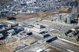 かつての和泉中央駅。周辺にまだ大きな建物がなかった（写真：南海電鉄）