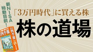 株の道場 3万円時代に買える株