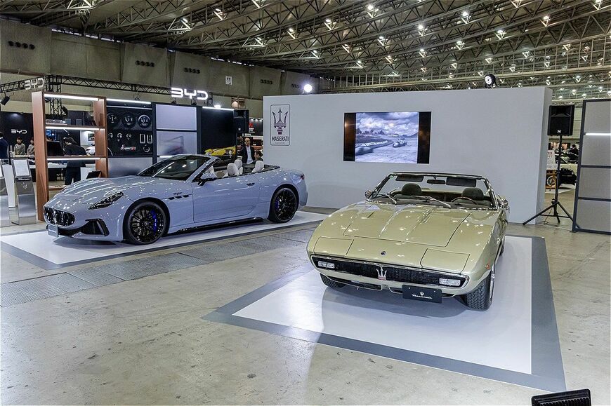オートモビルカウンシル2025でのマセラティ ジャパンの展示内容（筆者撮影）