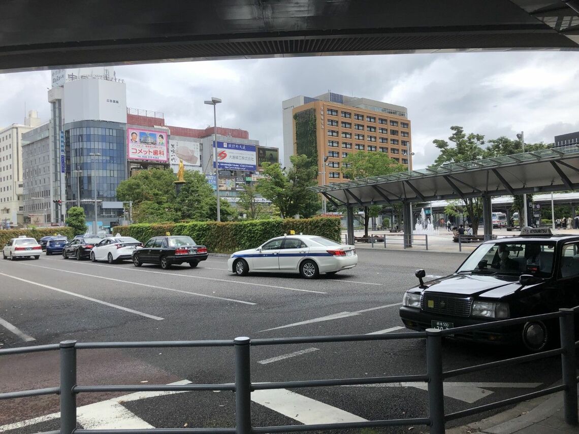JR岐阜駅北口のタクシー乗り場