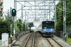 拝島線には一部が複線区間になっている