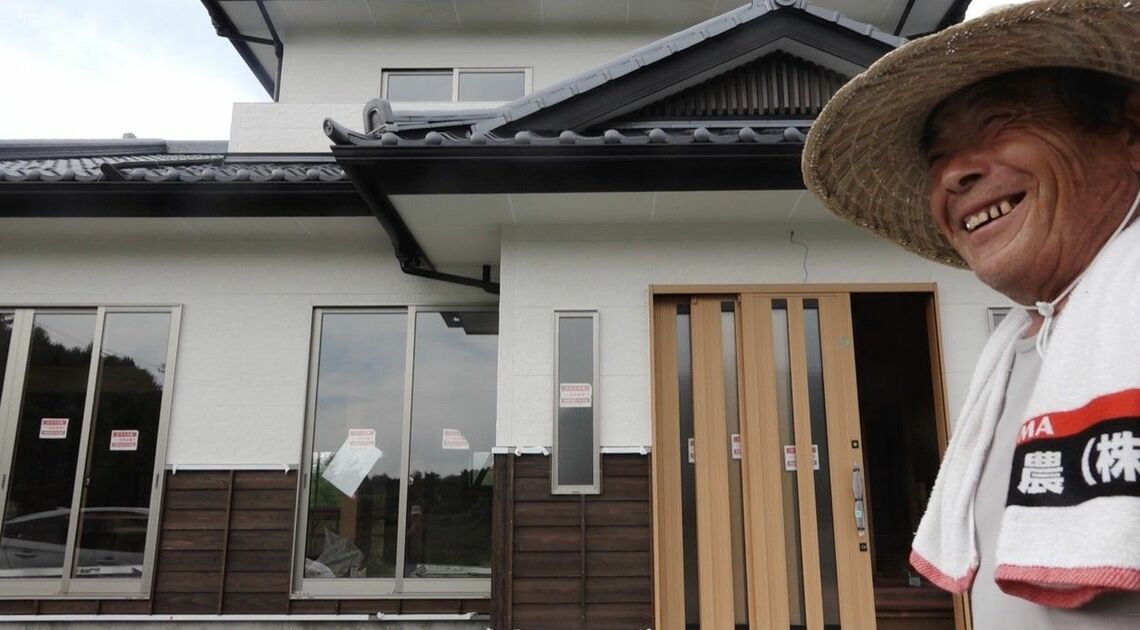 白河市の避難先から戻ってきた金沢政喜さん（撮影：筆者）